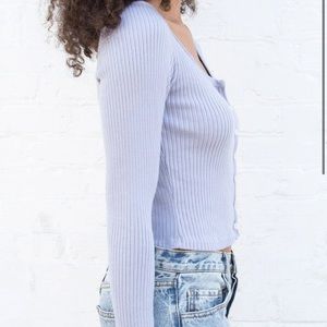 worn once, Brandy Melville ribbed long sleeve